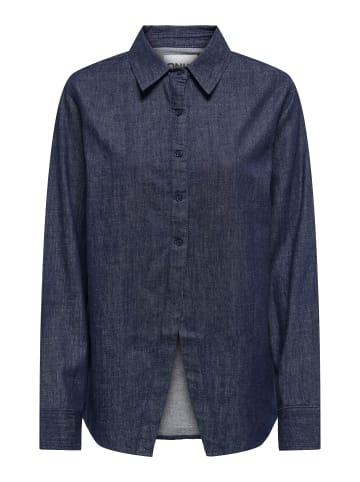 ONLY Oberhemd in Dark Blue Denim