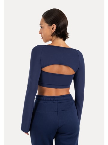 SMILODOX Longsleeve Bolero Neola in Dunkelblau