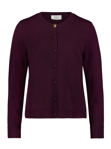 CARTOON Feinstrickjacke mit Rundhalsausschnitt in Dark Dahlia
