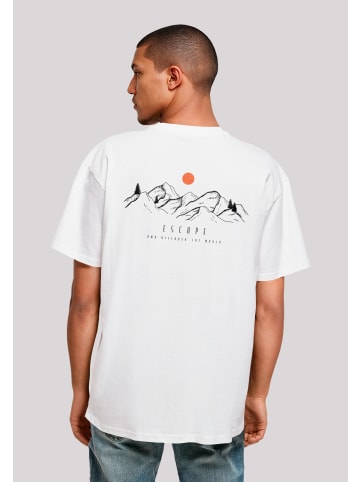 F4NT4STIC Heavy Oversize T-Shirt Oversize Escape Discover The World in weiß