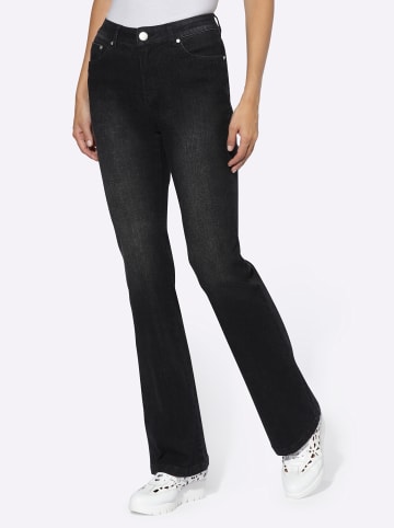 Heine Bootcut-Jeans in black denim