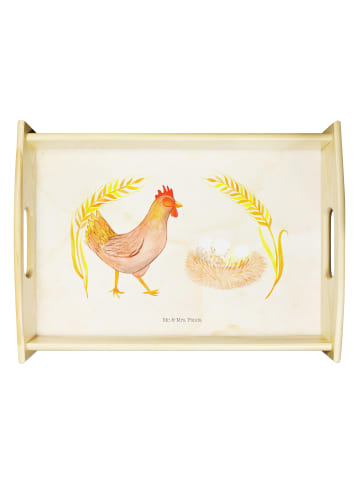 Mr. & Mrs. Panda Tablett Holz Huhn Stolz ohne Spruch in Vintage