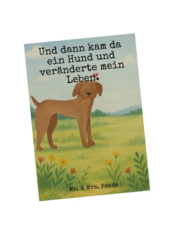Mr. & Mrs. Panda Grußkarte Hund Dogge Design mit Spruch in Weiß