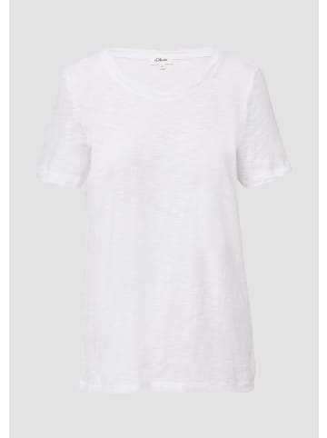 s.Oliver T-Shirt in 0100_weiß