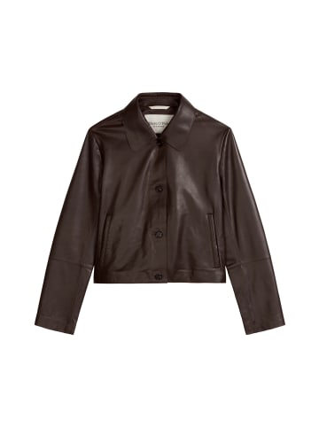 Marc O'Polo Lederjacke fitted in Burnt Coffee