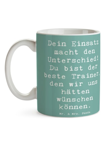 Mr. & Mrs. Panda Tasse Spruch Trainer Unterschied mit Spruch in Meeresbrise