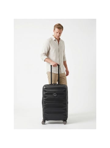 Delsey Meteor 4 Rollen Trolley 68 cm mit Dehnfalte in deep black