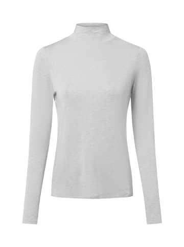 comma Langarmshirt in hellgrau