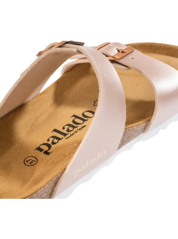 Palado Pantoletten Samos Metallic in Metallic Rose