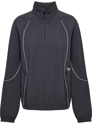 Hummel Trainingsjacke "Pulse Woven W Half Zip" in Grau
