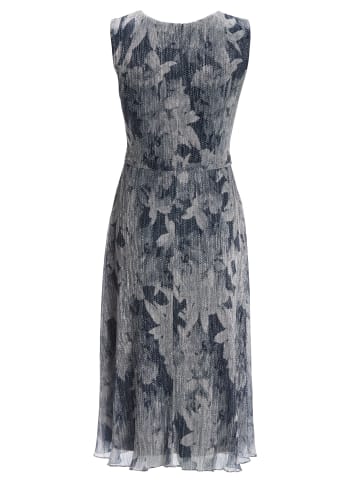 SWING Abendkleid in marine silber - 0001