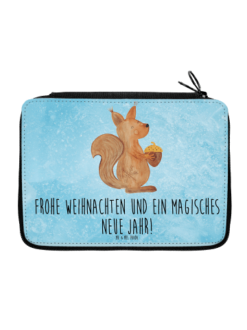 Mr. & Mrs. Panda Etui Eichhörnchen Weihnachten mit Spruch in Eisblau