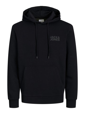 Jack & Jones Sweat Hoodie Frontprint Kapuze Streetwear in Schwarz-3