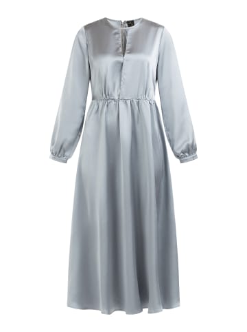 DreiMaster Klassik Damen Midikleid in Graublau