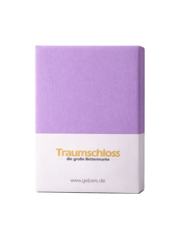 Traumschloss Premium Feinbiber Spannbetttuch in lila