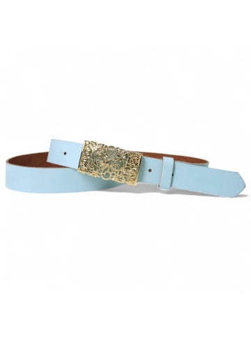 FRONHOFER Ledergürtel in Aqua