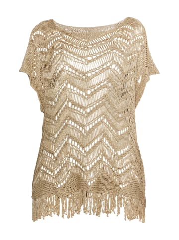 IZIA Damen Pullover in Gold Metallic