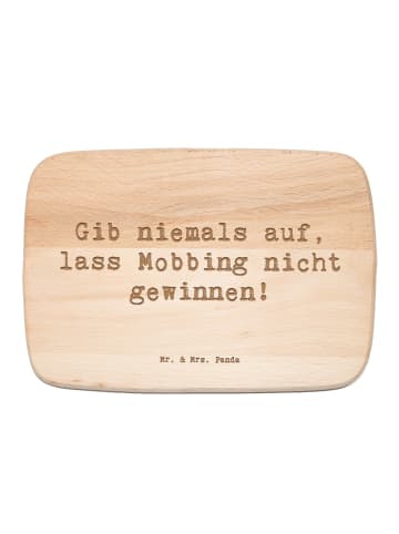 Mr. & Mrs. Panda Brotzeitbrett Spruch Mobbing bewältigen mit Spruch in Transparent