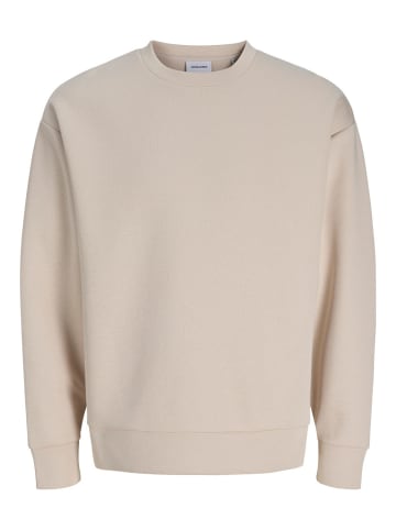 Jack & Jones Sweatshirt JJEBARRON SWEAT CREW NECK in Beige