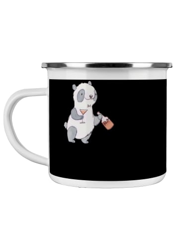 Mr. & Mrs. Panda Kaffeebecher Bester Bräutigam mit Spruch in Schwarz