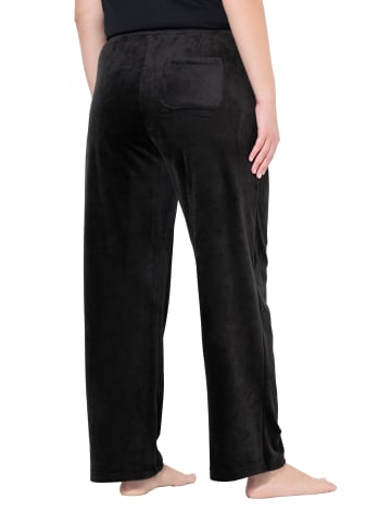 Ulla Popken Loungewear Hose in schwarz