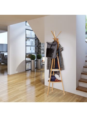 relaxdays Garderobe in Natur - (B)50 x (H)171 x (T)50 cm
