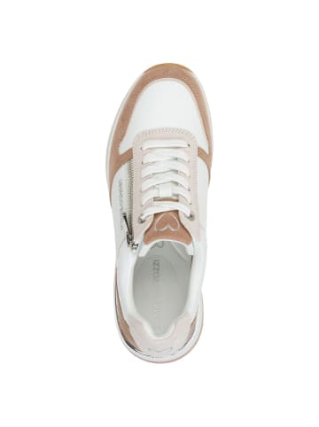 Marco Tozzi Sneaker in WHITE/NUDE