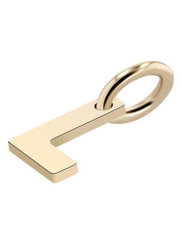 Adeliás Unisex Anhänger – Buchstabe N Buchstabenanhänger aus 375 Gold in gold