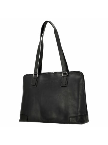 The Chesterfield Brand Flint - Schultertasche 13" Leder 37 cm in schwarz