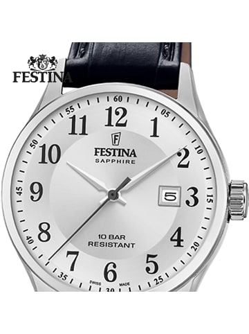 Festina Analog-Armbanduhr Festina Swiss Made schwarz klein (ca. 29mm)