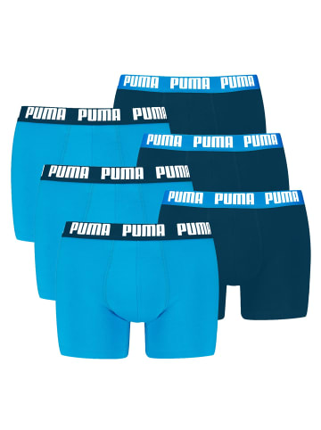 Puma Boxershort 6er Pack in Hellblau