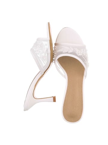 Ital-Design High-Heel Sandalette in Weiß