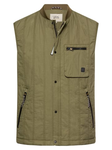 Camel Active Steppweste mit Stehkragen mit Stehkragen in Olivgrün