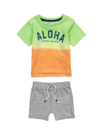 Minoti 2tlg. Outfit: T-Shirt & Shorts Planet 5 in neongrün