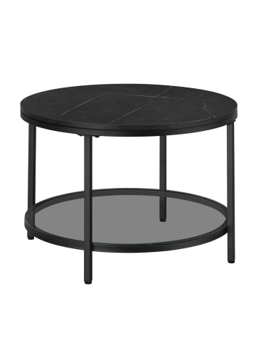 VASAGLE Couchtisch Baris in Schwarz - (B)65 x (H)46 x (T)46 cm