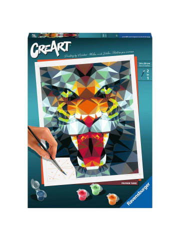 Ravensburger Malprodukte Polygon Tiger CreArt Adults Trend 12-99 Jahre in bunt