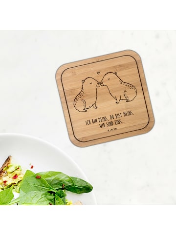 Mr. & Mrs. Panda Tischschutz Capybara Liebe mit Spruch in Transparent