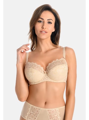 Teyli Halbgepolsterter Bügel-BH mit floraler Spitze Fransua in beige