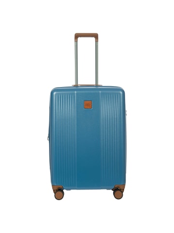 BRIC`s Ferrara - 4-Rollen-Trolley M 67 cm erw. (green) in denim
