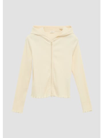 s.Oliver Sweatshirt Jacke langarm in Creme