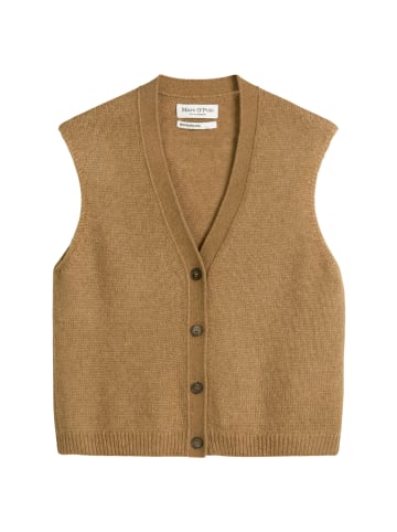 Marc O'Polo Ärmellose Strickweste relaxed in Salted Caramel