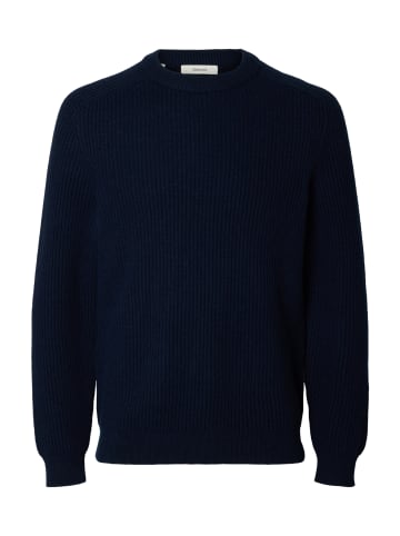 SELECTED HOMME Pullover 'Nicolo' in dunkelblau