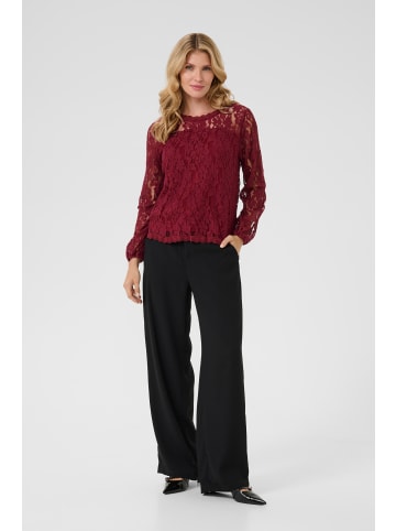 Cream Kurzarm-Bluse CRKit Regular fit in Cabernet