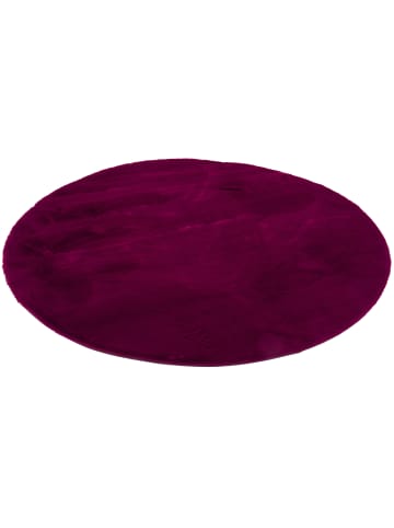 Pergamon Fellteppich Luxus Super Soft Plush Rund in Zwart