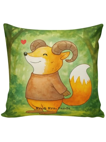 Mr. & Mrs. Panda Deko Kissen Widder Astologie Design ohne Spruch in Weiß