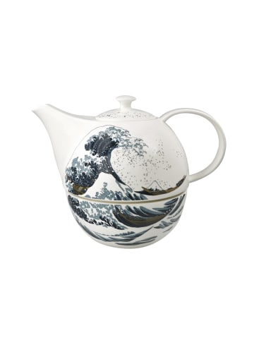 Goebel Teekanne mit Stövchen Katsushika Hokusai - Die große Welle in Bunt 1,2 l in bunt