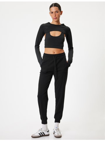 KOTON Sweathose in Schwarz
