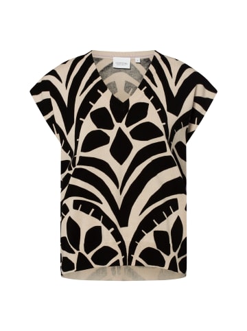 comma Shirt in schwarz beige - 0001