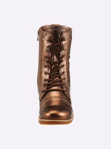 Andrea Conti Schnürstiefelette in bronzefarben