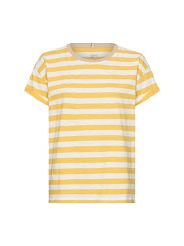 Camel Active T-Shirt aus reiner Baumwolle in Gelb